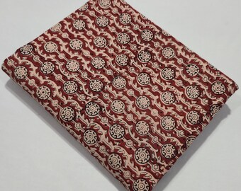 Indian Hand Block Printed Cotton Fabric, Handmade Indian Fabric, Soft Cotton by the yard Fabric for Quilting, Cushion cover, Curtains, Gift