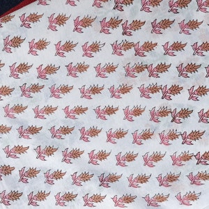 Tessuto stampato a blocchi Tessuto indiano in cotone, Tessuto da cucito alla moda, Tessuto da corsa stampato a mano per sartoria, Tessuto in voile con stampa floreale, Tessuto