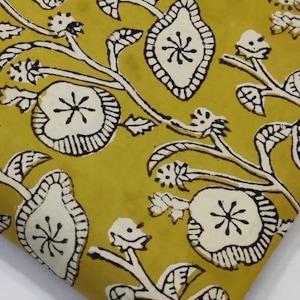 Hand Block Print Cotton Fabrics-Mix & Match Quilting Cotton-Fabric By the Yard-Decorative Fabric Dress Making Crafting Sewing Quilt fabric
#Block print fabric
#Hand block print cotton
#Hand print cotton fabric
#Indian Yellow base print cotton fabric