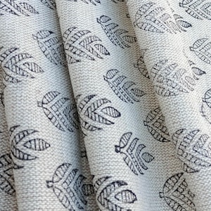 Handloom Linen Fabric-Hand block print-Indian Pure Linen Fabric-best for Upholstery, cushion cover, sofa/chair cover, Curtains, Home Decor