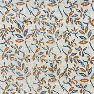 Handloom Linen Fabric-Hand block print-Indian Pure Linen Fabric-best for Upholstery, cushion cover, sofa/chair cover, Curtains, Home Decor