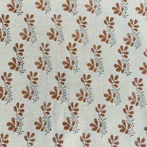 Handloom Linen Fabric-Hand block print-Indian Pure Linen Fabric-Heavy fabric for pillow cases-upholstery block printing art Table cover