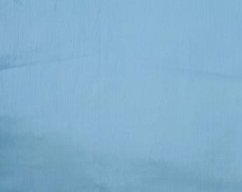 Tela de algodón azul cielo - Tinte natural, material liso 100% algodón para costura, acolchado y manualidades - Tela azul cielo sostenible cortada a medida