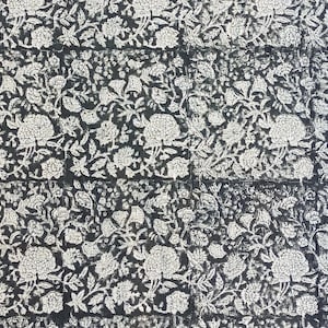 Handloom Linen Fabric-Hand block print-Indian Pure Linen Fabric-Heavy fabric for pillow cases-upholstery block printing art Table cover