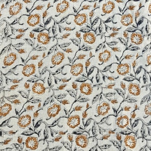 Handloom Linen Fabric-Hand block print-Indian Pure Linen Fabric-Heavy fabric for pillow cases-upholstery block printing art Table cover