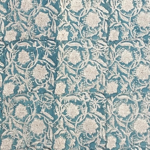 Handloom Linen Fabric-Hand block print-Indian Pure Linen Fabric-Heavy fabric for pillow cases-upholstery block printing art Table cover