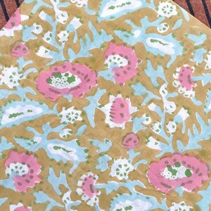 Tessuto morbido con stampa a blocchi indiani al metro, tessuto da corsa in voile di puro cotone al 100% per la realizzazione di abiti, cucito, artigianato, tappezzeria