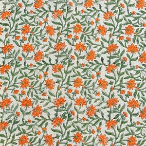 Handloom Linen Fabric-Hand block print-Indian Pure Linen Fabric-best for Upholstery, cushion cover, sofa/chair cover, Curtains, Home Decor