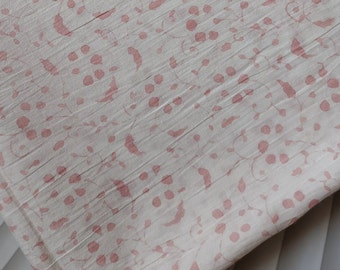 Bloemenprint blokprint stof 100% Indiase katoenen stof, handgedrukte natuurlijke plantaardige kleurstof zachte katoenen damesjurk stof op maat gesneden