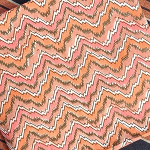 Indian Zig-Zag Beautiful Hand Block Printed Fabric, Cotton Fabric, Indian Fabric, fabric by yard, Block Printed Cotton women&#39;s clothing