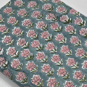 Traditional Hand block print fabric-Cotton loose fabric-cotton Voile fabric-Hand-dyed eco-friendly soft cotton-Fabric for Sewing, Crafting
#Hand Block Print fabric
#Hand Made print fabric
#Flower print cotton
#Indian cotton print
#Grey Print cotton