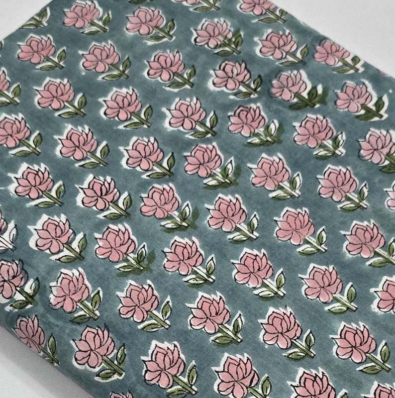 Traditional Hand block print fabric-Cotton loose fabric-cotton Voile fabric-Hand-dyed eco-friendly soft cotton-Fabric for Sewing, Crafting
#Hand Block Print fabric
#Hand Made print fabric
#Flower print cotton
#Indian cotton print
#Grey Print cotton