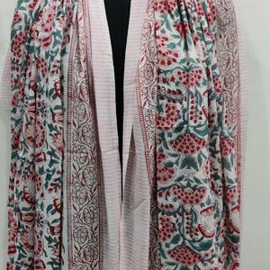 Hand Block Print Cotton Sarong | cotton Scarves/Pareo/Sarong | Beach Wrap Pareo, Long Scarf, Large Sarong | beachwear | Gift for Girlfriend