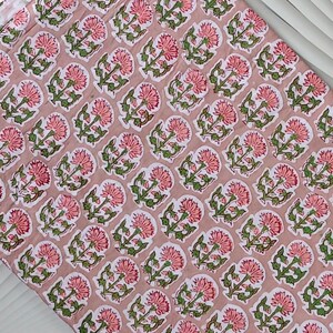 By Yards Hand Block Print Fabric-Indian soft Cotton Fabric-Printed Cotton Fabric-Cotton Printed Fabric- vintage Fabric for dress, Pillows