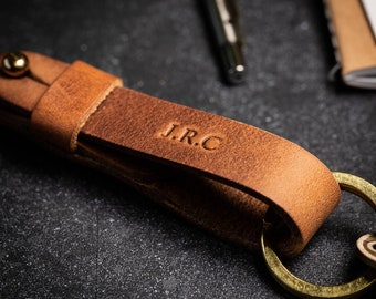Personalized leather keychain, key ring, key organizer, personalized gift for him or her  Bestseller