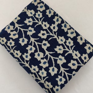 Indian Hand Block Print Kantha fabric, Indian cotton, Hand stamped printing, by the yard, Indian Fabric, Peace Block Print Fabric, Dress