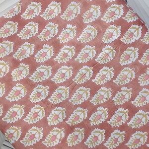 Stampa indiana a blocchi, cotone indiano, stampa stampata a mano, tagliata su misura, tessuto indiano, tessuto con stampa Peace Block, tessuto da cucito e trapuntato