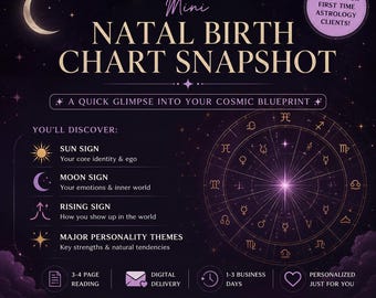 Mini Natal Birth Chart Snapshot