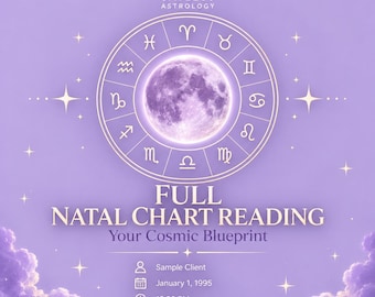 Full Natal Chart Reading | Personalized Astrology Birth Chart Analysis
