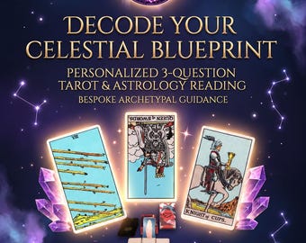 3 Personalized Astrology Questions | Tarot, Natal Chart or Synastry Reading