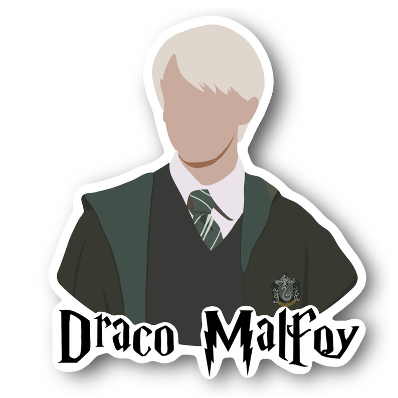 Draco Malfoy/Harry Potter Vinyl Sticker 2.6 by 3 inches Etsy