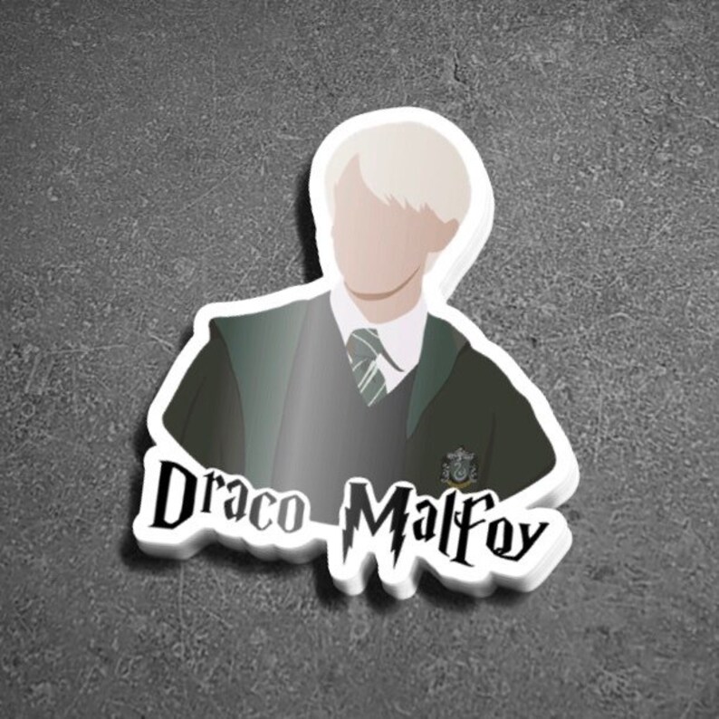Draco Malfoy/Harry Potter Vinyl Sticker 2.6 by 3 inches Etsy