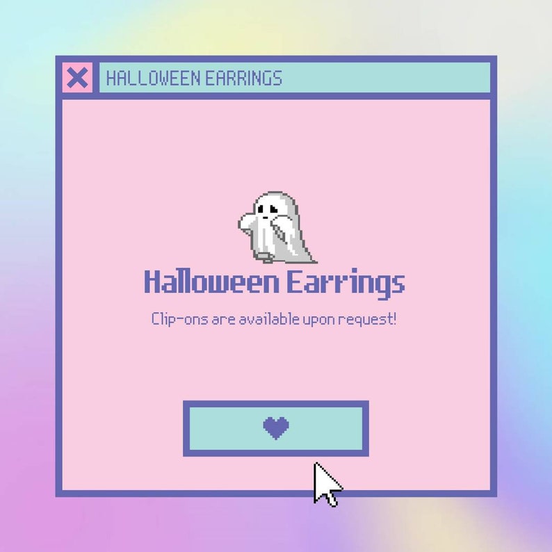 Halloween Ghost and Pumpkin Dangle Earrings