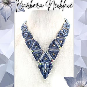 Barbara Necklace, PDF Beading pattern
