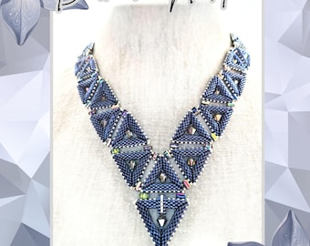 Barbara Necklace, PDF Beading pattern