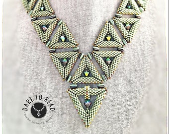 Barbara Necklace, PDF Beading pattern