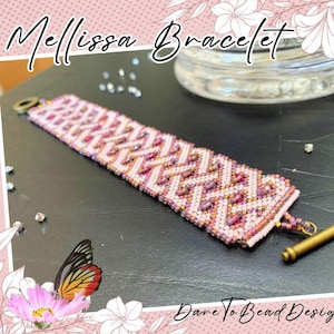 Mellissa bracelet, beading pattern PDF