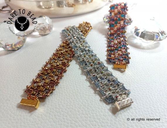 Tyla Bracelet, beading pattern PDF