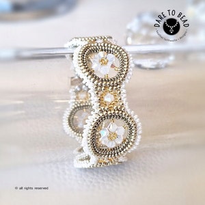 Patrón de cuentas PDF de pulsera de margaritas