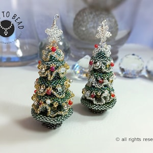 Ruffles Christmas Tree, PDF Beading pattern