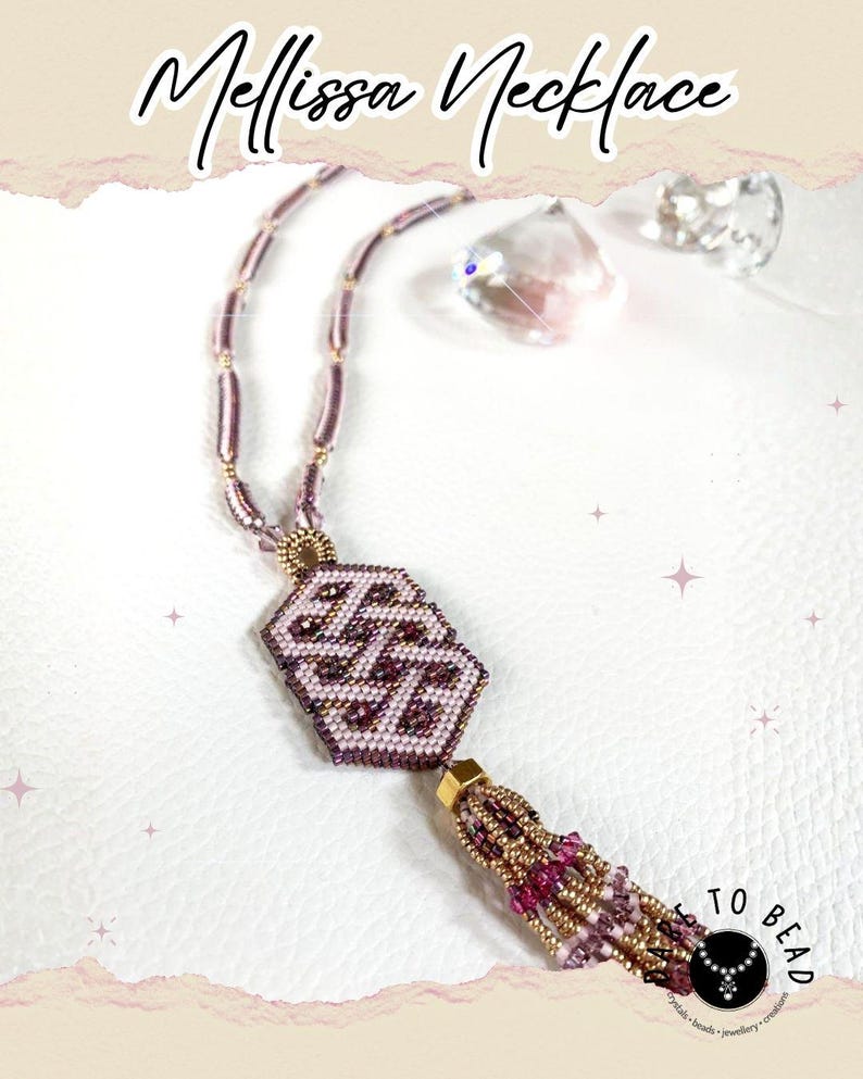 Mellissa Necklace, Beading pattern PDF image 2