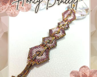 Honey Bracelet, PDF Beading pattern. beading tutorial