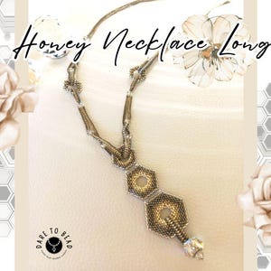 Honey Long Necklace, Beading pattern PDF