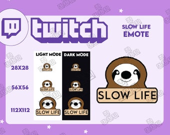 Twitch Emote: Slow Life Sloth