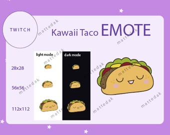 Kawaii Taco | Twitch Emote