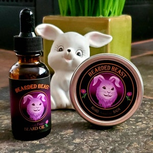 Bearded Beast -Spring Zing- Beard Balm & Oil Combo