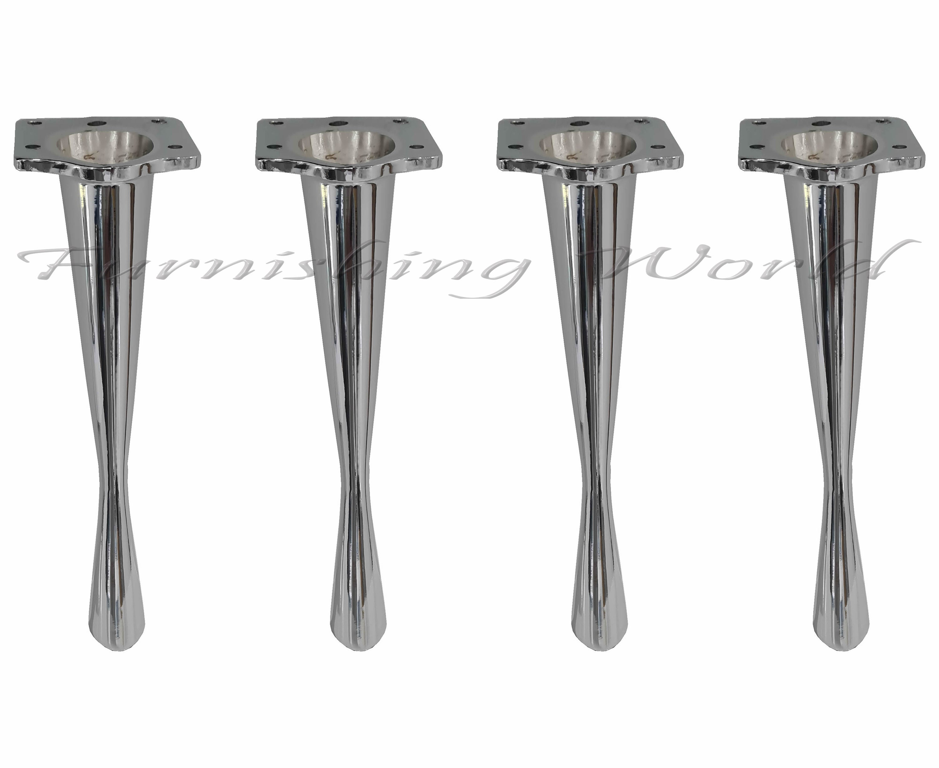 Set of 4 Chrome Furniture Feet / Legs for Sofa Beds Etsy UK