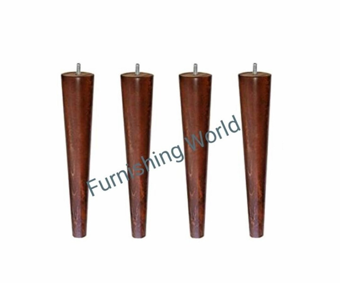 4x Strong Mahogany Wooden Furniture Feet Legs for Sofa Etsy