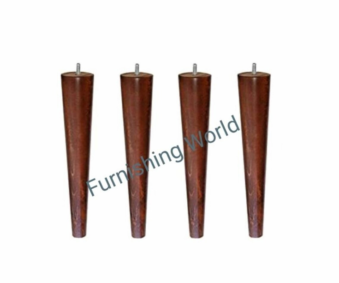 4x Strong Mahogany Wooden Furniture Feet Legs for Sofa Etsy