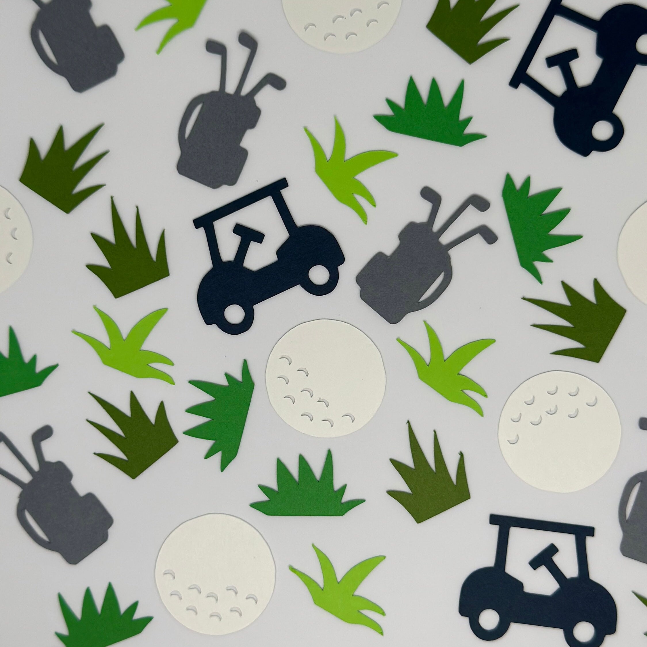 Confetti Golf Confetti Golf Cart Golf Bag & Ball Etsy