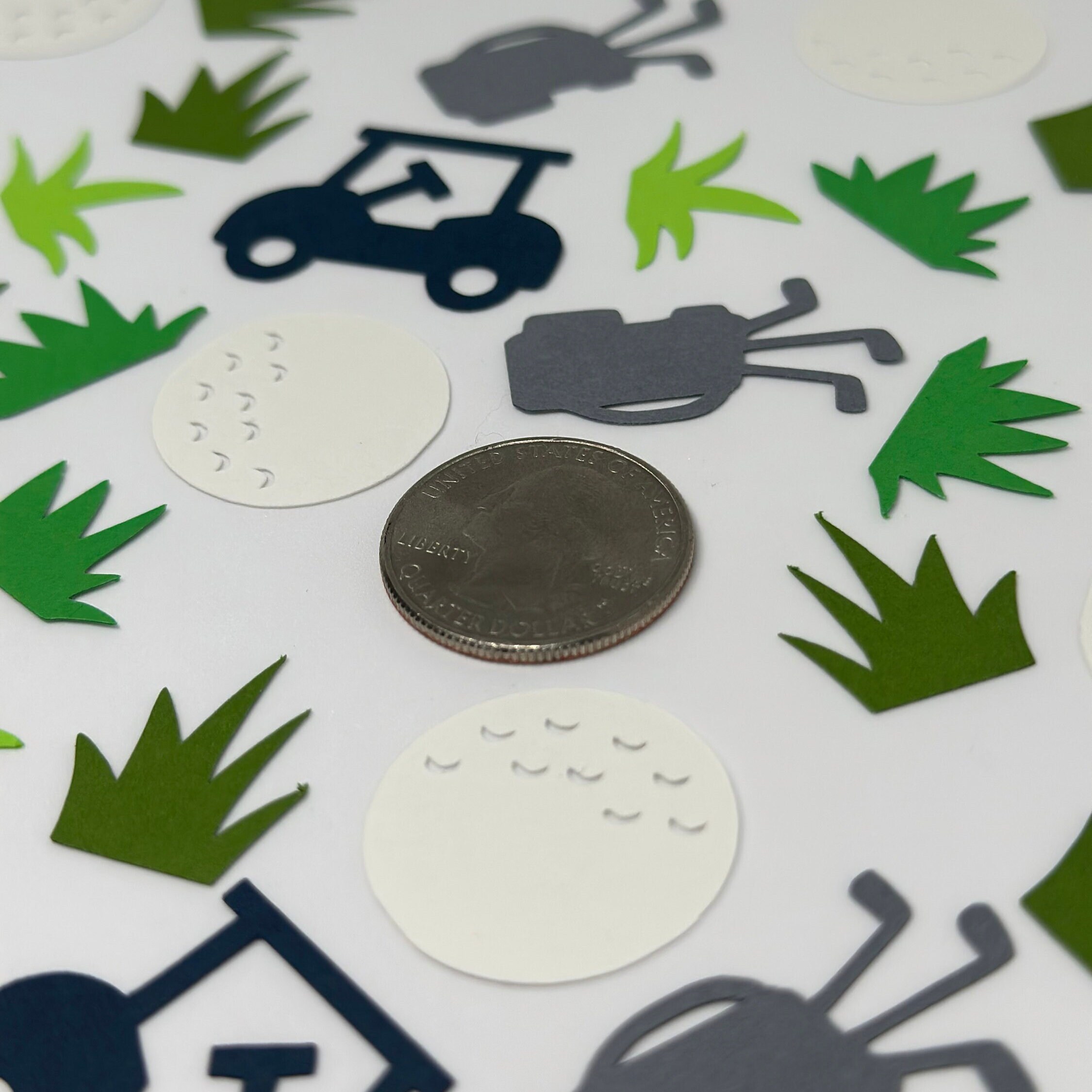 Confetti Golf Confetti Golf Cart Golf Bag & Ball Etsy