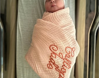Manta Personalizada para Bebe Frazada con Nombre Frazada de Flores Regalo  para una Baby Shower de Nina Cubierta con Nombre -  México