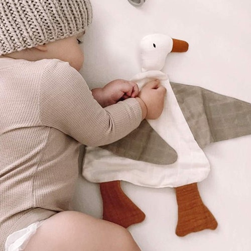 Lovey Security Blanket Baby Shower Gift Cotton Muslin Etsy