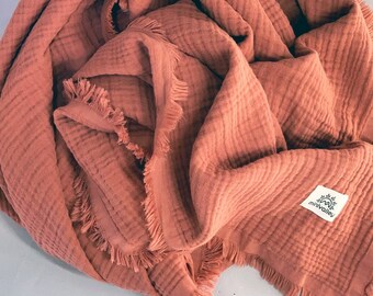 thick muslin blanket