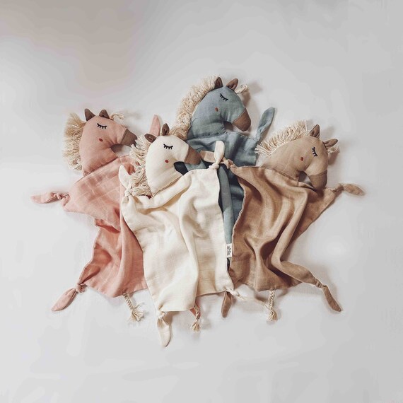 Personalized Animal Lovey Baby Shower Gift Baby Blanket Horse Lovey Personalized Blanket Security Blanket New Baby Gift Etsy