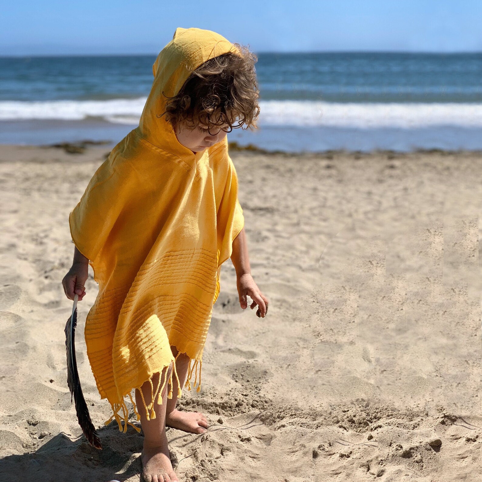 Kids Beach Poncho Hooded Beach Towel Kids Poncho Boy Hoodie Etsy